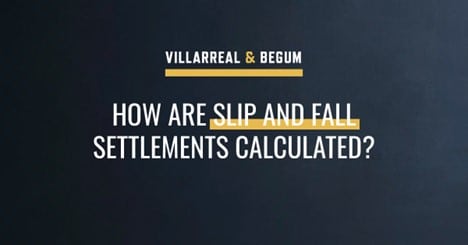 How are slip and fall settlements calculated