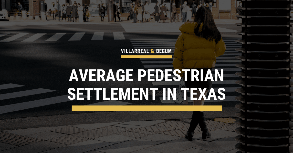 Average Pedestrian Accident Settlement in Texas